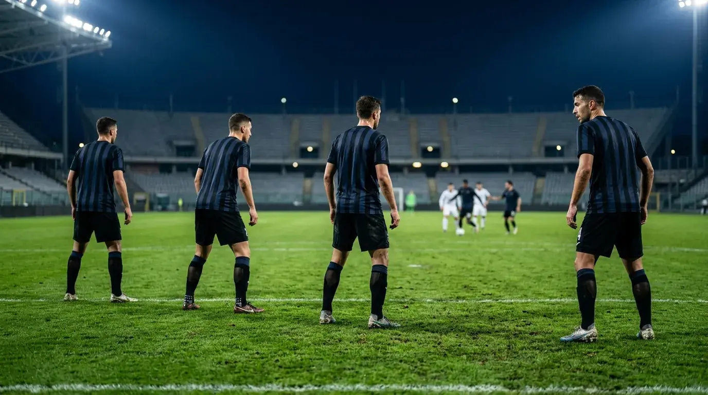 Inter-Mailand-Defensive in Aktion im Giuseppe Meazza — Sinnbild der besten Liga-Defensive